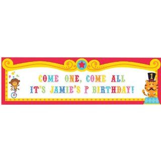 Fisher Price Circus 1st Birthday Personalizable Giant Sign Banner: Toys & Games