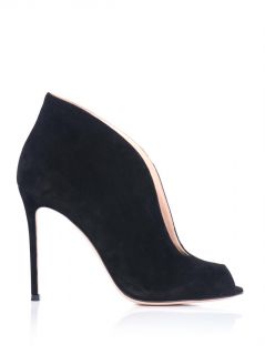 Open toe suede ankle boots  Gianvito Rossi