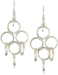 Amanda Sterett "Small Elle" Sterling Silver Earrings: Jewelry