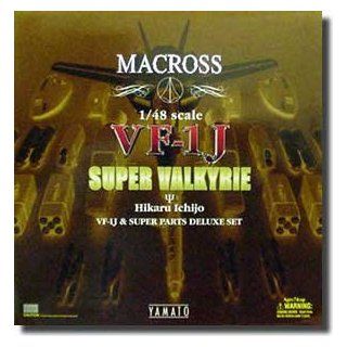 Macross VF 1J Hikaru Ichijo Super Valkyrie & Super Part Deluxe Set Scale 1/48 Yamato: Toys & Games