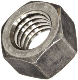 400 Nickel Copper Alloy Hex Nut, Plain Finish, ASME B18.2.2, 1/4" 20 Thread Size, 7/16" Width Across Flats, 7/32" Thick (Pack of 25): Industrial & Scientific