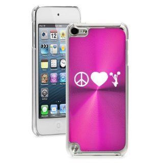 Apple iPod Touch 5th Generation Hot Pink 5B2121 hard back case cover Peace Love Cheer: Cell Phones & Accessories