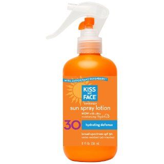 Kiss My Face Sun Spray Lotion Sunscreen SPF 30, 14 Fluid Ounce Beauty