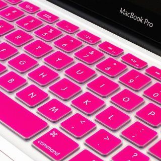Hot Pink Silicone Skin Keyboard Cover for MacBook Pro 13" 15" 17": Computers & Accessories