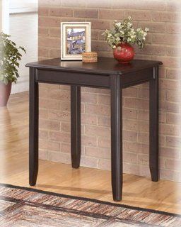 Home Office Corner Table in Almost Black   End Tables