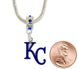 Kansas City Royals Charm with Connector Fits Pandora, Troll, Biagi and More : Sports Fan Charms : Sports & Outdoors