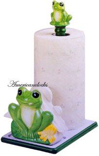 Ceramic Frog Paper Towel HolderWooden Spice racks also available!  
