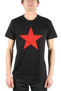 Rage Against The Machine   Red Star Adult T Shirt In Black, Size: X Large, Color: Black: Clothing