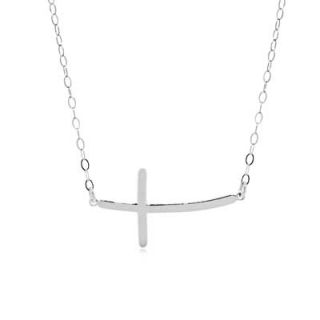 cross necklace in 10k white gold orig $ 119 00 now $ 84 99 add to