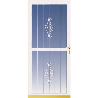 LARSON White Classic View Full View Tempered Glass Storm Door (Common: 81 in x 32 in; Actual: 80.77 in x 34.06 in)