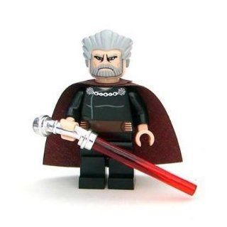 Lego Star Wars Mini Figure Count Dooku with Lightsaber (Approximately 45mm / 1.8 Inch Tall) Toys & Games