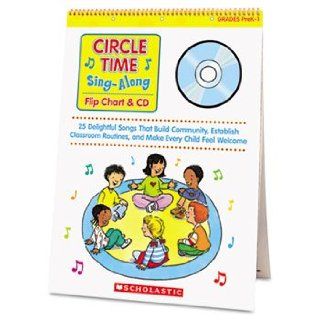 Circle Time Sing Along Flip Chart with CD, Grades PreK 1, 26 Pages by SCHOLASTIC (Catalog Category: Paper, Pens & Desk Supplies / Teacher's Aids): Office Products
