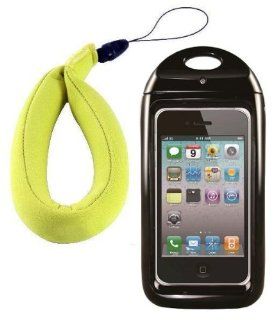 New Trident Wave 2 Waterproof Smartphone Case with FREE Floating Wrist Lanyard ($12.95 Value) and Free Neck Lanyard for Apple iPhone 4 and 4S   Also Fits Phones Measuring Up to 4.56 x 2.33 x .34 Inches (116mm x 59.2mm x 8.7 mm) (Black) : Diving Duffles : S