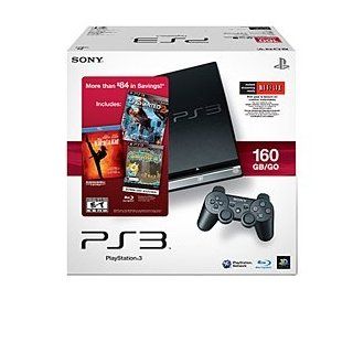 PlayStation 3 160GB System with Uncharted 2: Among Thieves, PixelJunk Shooter [Online Game Code], and The Karate Kid [Blu ray]   2010 Black Friday Bundle: Video Games