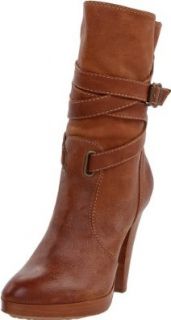FRYE Women's Harlow Multi Strap Boot, Tan, 6.5 M US: Shoes
