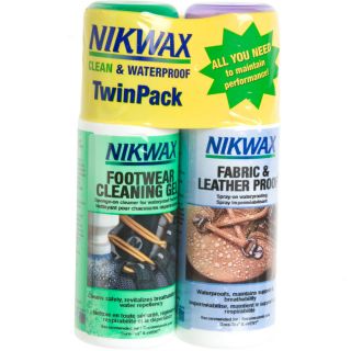 Nikwax Fabric/Leather Proof and Cleaning Gel Duo Pack   125mL Spray
