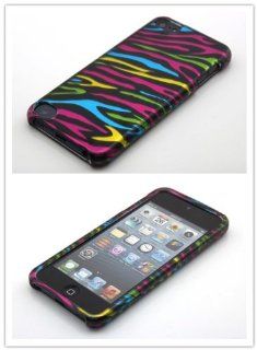 Big Dragonfly High Quality Slim Classic Zebra Print Protective Shell Hard Below Case Cover for Apple iPod Touch 5 5th Generation with Sleek Surface Eco friendly Package Colorful Strapes: Electronics