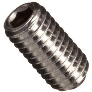 18 8 Stainless Steel Set Screw, Plain Finish, Hex Socket Drive, Cup Point, Meets DIN 916, Right Hand Threads, Metric: Industrial & Scientific