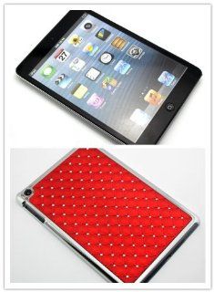 Big Dragonfly High Quality Bling Diamond Rhinestone Protective Shell Hard Plastic Below Case Cover for Apple iPad Mini 7.9 Inch Tablet with Inner Mirror Function ( Red ): Computers & Accessories