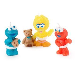Sesame Street Beginnings Sculpted Candles   3 Count: Toys & Games