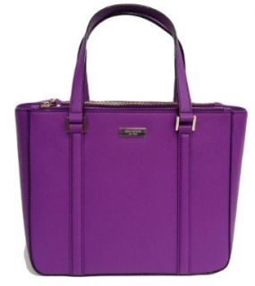 Kate Spade Newbury Lane Cadene Purple Saffiano Leather Tote: Shoulder Handbags: Clothing