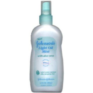 Johnson's Light Oil Mist Which Contains Aloe Vera, 6.8 Fl Oz (6 Pack) : Body Lotions : Beauty
