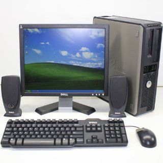 Dell Optiplex GX280 Desktop with LCD Flat Panel Monitor (Single Core 2.8Ghz Pentium 4 Processor, 1 GB RAM, 40 GB Hard Drive, Windows XP) : Desktop Computers : Computers & Accessories