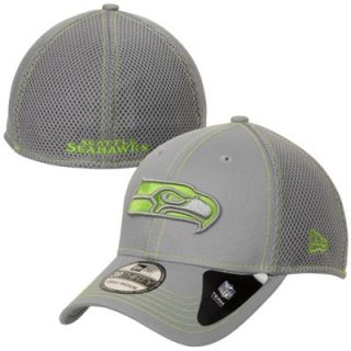 New Era Seattle Seahawks Neo 39THIRTY Flex Hat   Gray