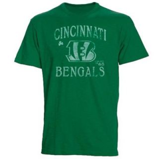 47 Brand Cincinnati Bengals St. Patricks Day Scrum Premium T Shirt   Kelly Green