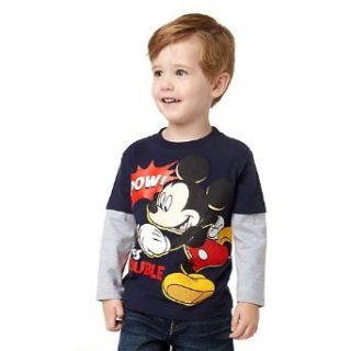 Mickey Mouse Toddler Shirt "Pow Here Comes Trouble" Clothing