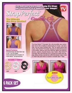 Idea Village Strap Perfect, Assorted Colors, 6 pack and contains 1 package of 24 pieces: Health & Personal Care