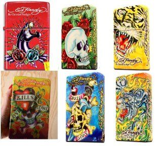 Ed Hardy Jumbo Sized Lighter in 6 Different Tattoo Designs: Health & Personal Care