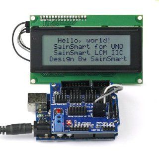 SainSmart C53 Kit with UNO + Sensor V5 + LCD2004 for Arduino UNO R3 MEGA Mega2560 Nano DUE Duemilanove AVR ATMEL Robot XBee ZigBee: Computers & Accessories