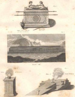 BIBLE: Ark of the Covenant; Noah's Ark; Altars of Incense/Burnt offering;1830   Prints