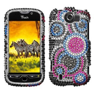 Bubble Diamante Protector Cover for HTC myTouch 4G Slide: Cell Phones & Accessories