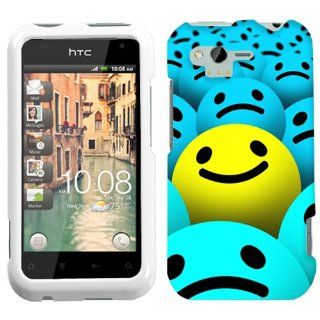 HTC Rhyme Smiley Face with Blues Phone Case Cover: Cell Phones & Accessories