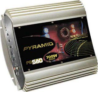 PB580 Pryamid Crystal Series   700 Watt 2 Channel MOSFET Amp w/ VU Meters : Vehicle Amplifiers : Car Electronics