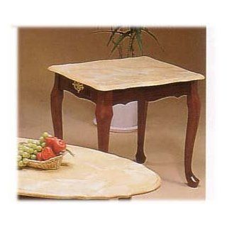 Shop MARBLE LIKE TOP SQUARE END TABLE WITH QUEEN ANNE LEGS at the  Furniture Store. Find the latest styles with the lowest prices from Cross Country Furniture
