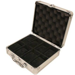 8 Watch Case for Collectors Briefcase Store Safe Aluminum Handle: Watches