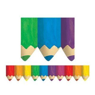 Creative Teaching Press Jumbo Colored Pencils Border (6475) : Themed Classroom Displays And Decoration : Office Products