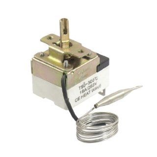 1NC 1NO AC 250 16A 50 300C Temperature Control Switch Capillary Thermostat: Industrial & Scientific
