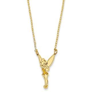 Gold and Watches Gold plated SS Disney 18inch Tinker Bell Necklace: Jewelry