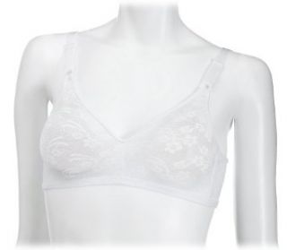 Warner's Women's Fit To Be Tried Hidden Powers Wire Free Bra, White, 38B at  Womens Clothing store