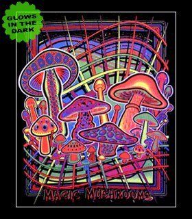 Hippie Blacklight Tapestry Magic Mushrooms PRDG52 : Everything Else