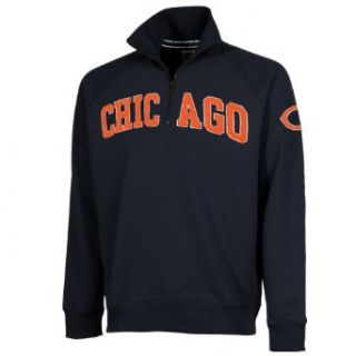 NFL '47 Brand Chicago Bears Blitz Pullover Sweatshirt   Navy Blue (Medium): Clothing