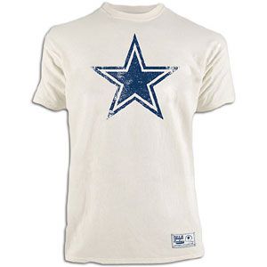 DCM NFL Vintage Distressed T Shirt   Mens   Football   Clothing   Dallas Cowboys   Paper White