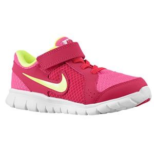 Nike Flex Experience   Girls Preschool   Running   Shoes   Pink Foil/White/Hyper Fuchsia/Volt