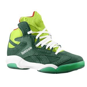 Reebok Shaq Attack   Mens   Basketball   Shoes   Racing Green/Sonic Green/White/Excellent Red