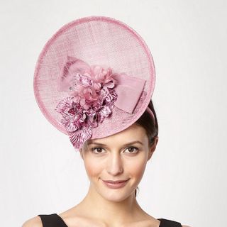 Top Hat by Stephen Jones Pale pink velvet flower fascinator