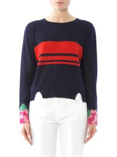 Floral cuff stripe sweater  Band Of Outsiders  IO